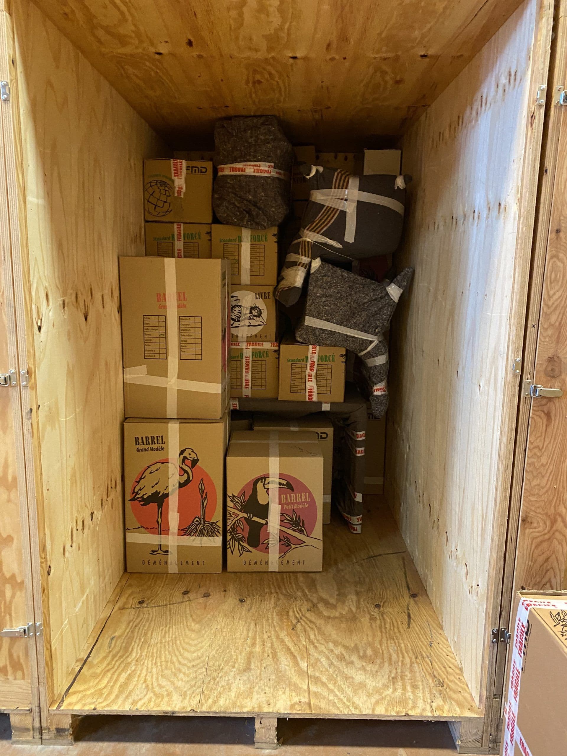 Box en bois 8m3 pour self stockage