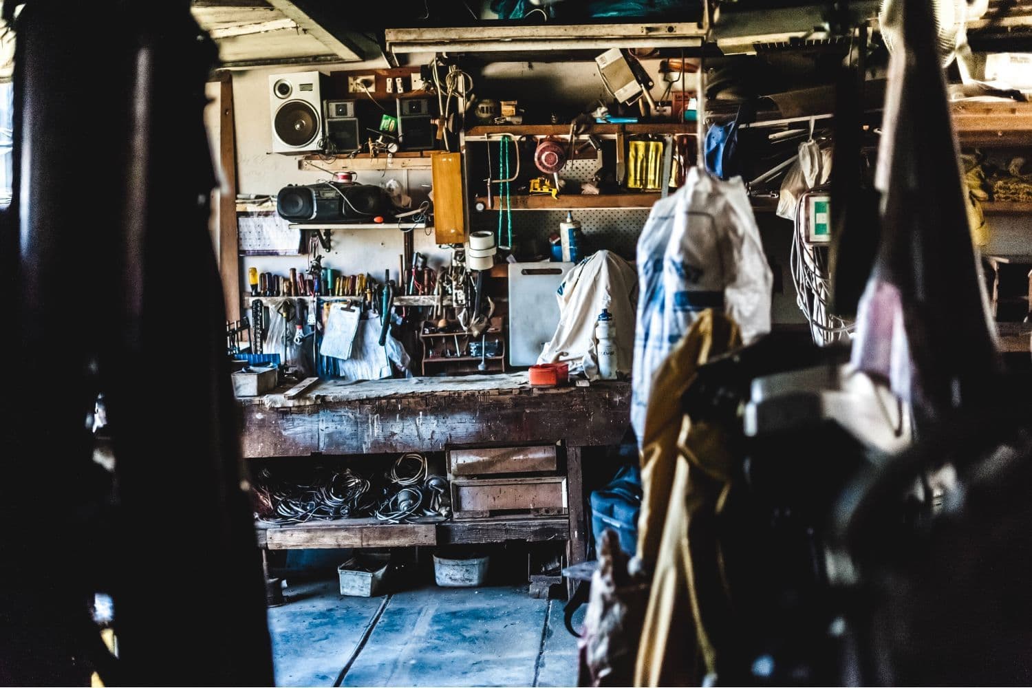 Garage en désordre