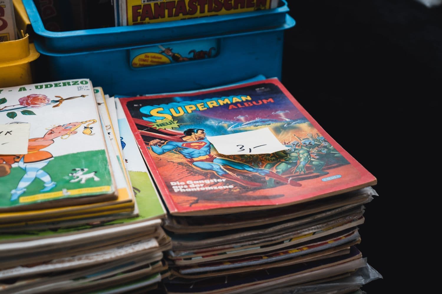 BD et comics à vendre durant un vide-maison
