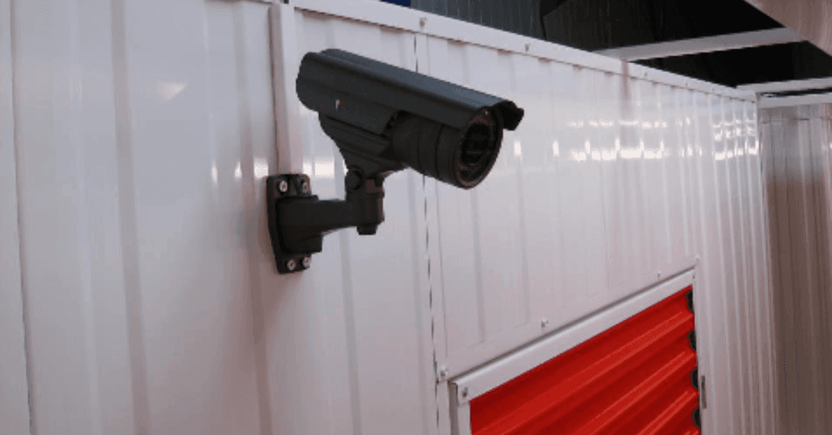 Caméra de surveillance installée dans le centre HOMEBOX Ajaccio-Centre.