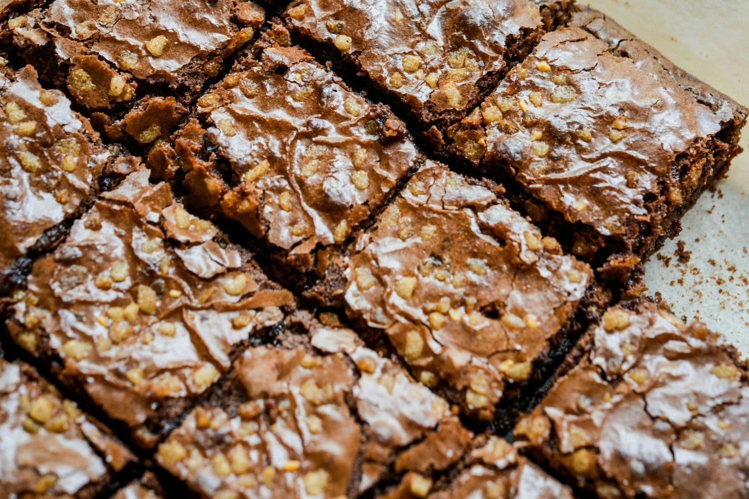 Brownie découpé en parts équivalentes